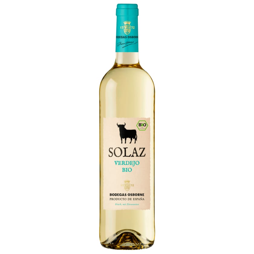 Osborne Solaz Weißwein Viura Verdejo Bio trocken 0,75l